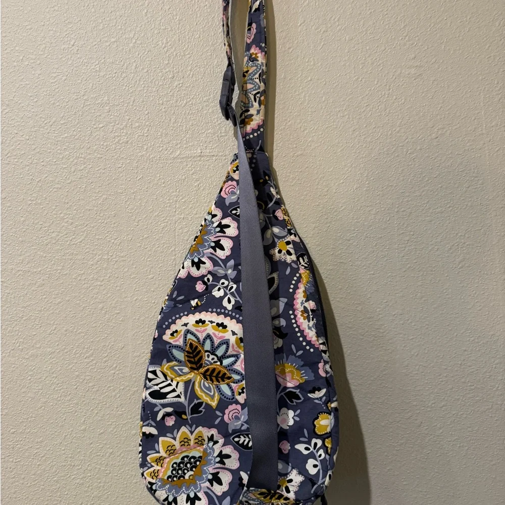 Vera Bradley Floral and Bee Patterned Sling Bag